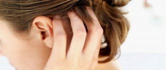 Black spots on the scalp of a child