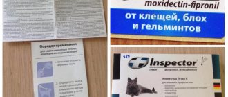 Капли Инспектор для кошек