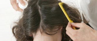 examining children for lice