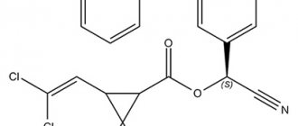 Zeta-cypermethrin (a powerful modern synthetic insecticide)